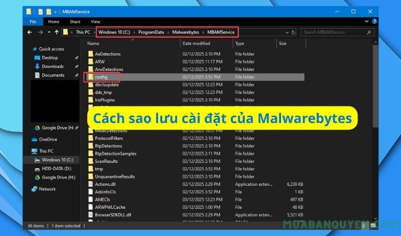 Cách sao lưu cài đặt của Malwarebytes